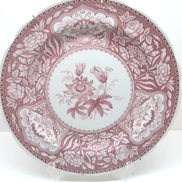 Spode Archive Collection Georgian Series "Floral" 10 1/2" Plate With Hanger - Picture 4 of 6